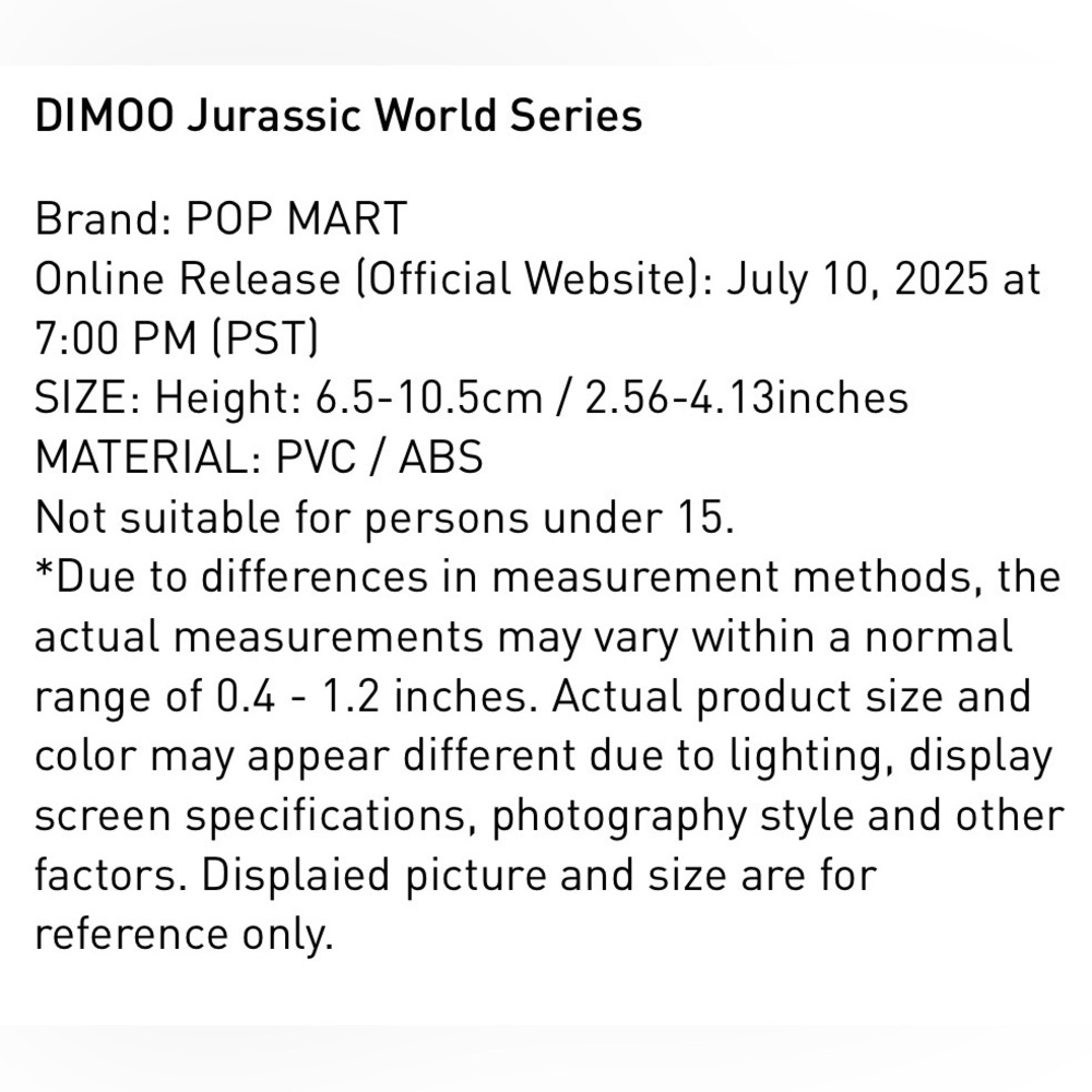 POP MART DIMOO Jurassic World Series - Brachiosaurus Rider - Sealed Bag Open Box - Picture 7 of 7